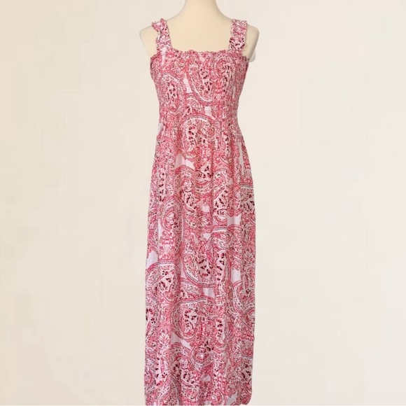 Calvin Klein Dresses & Skirts - Calvin Klein pink paisley summer maxi dress